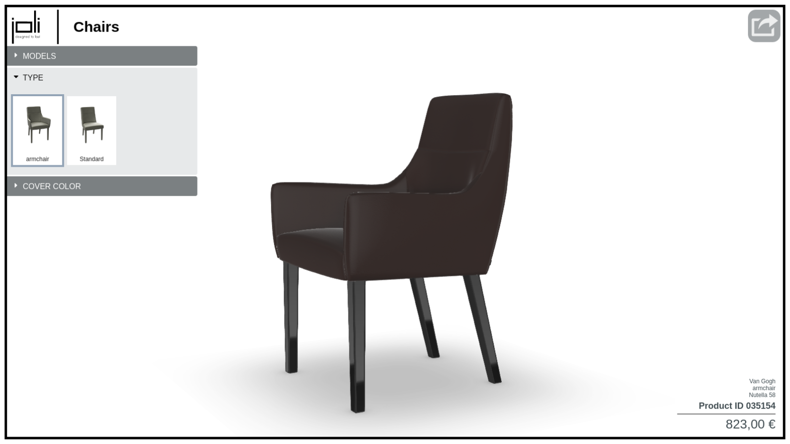 Joli Furniture Configurator preview 