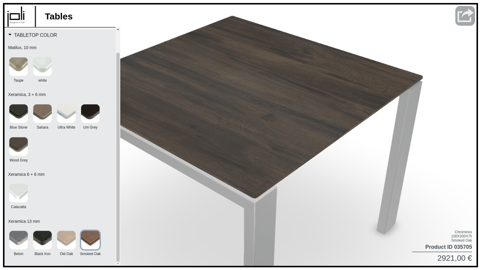 Joli Furniture Configurator preview 