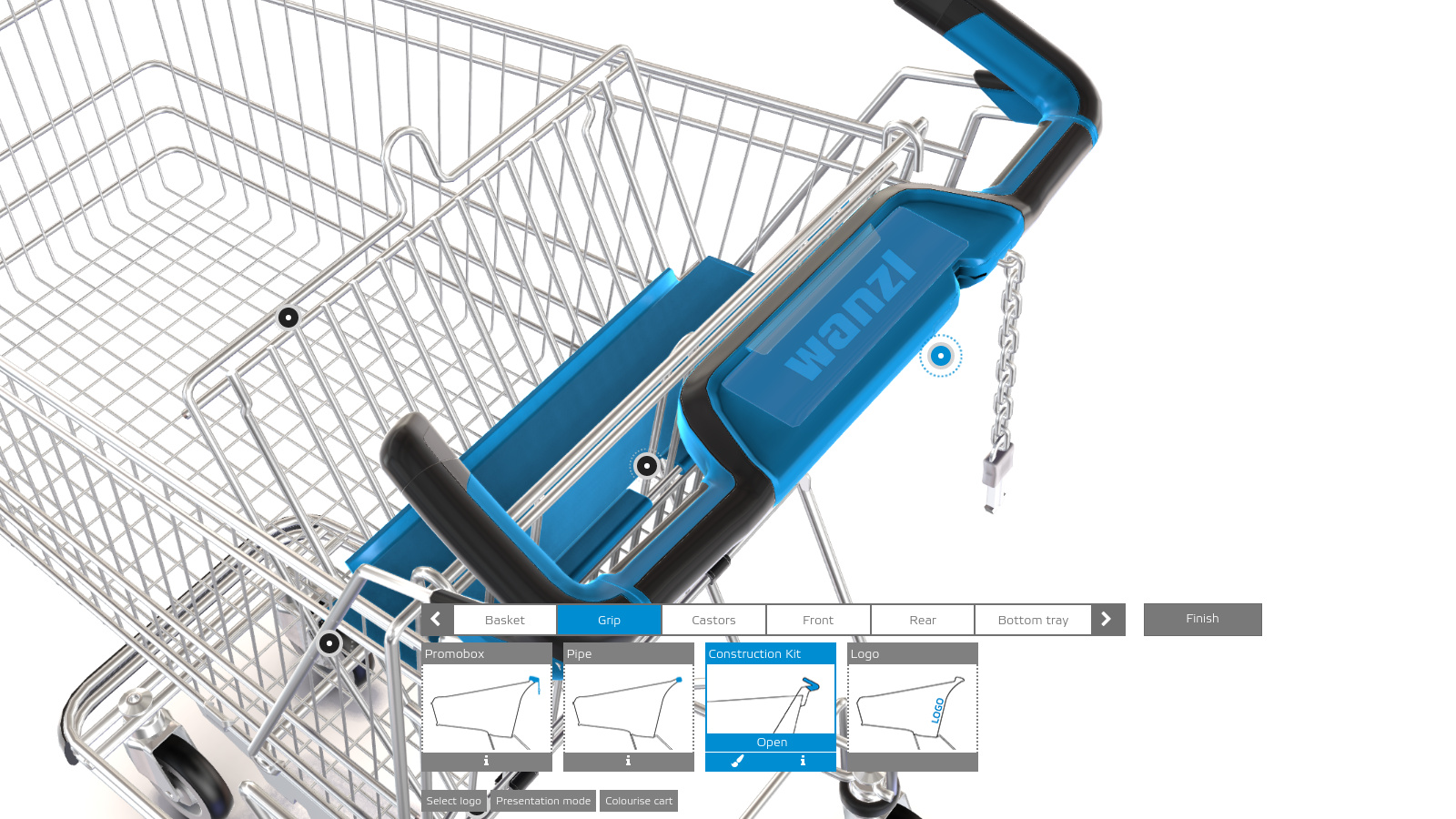 Wanzl's 3D Product Configurator preview 