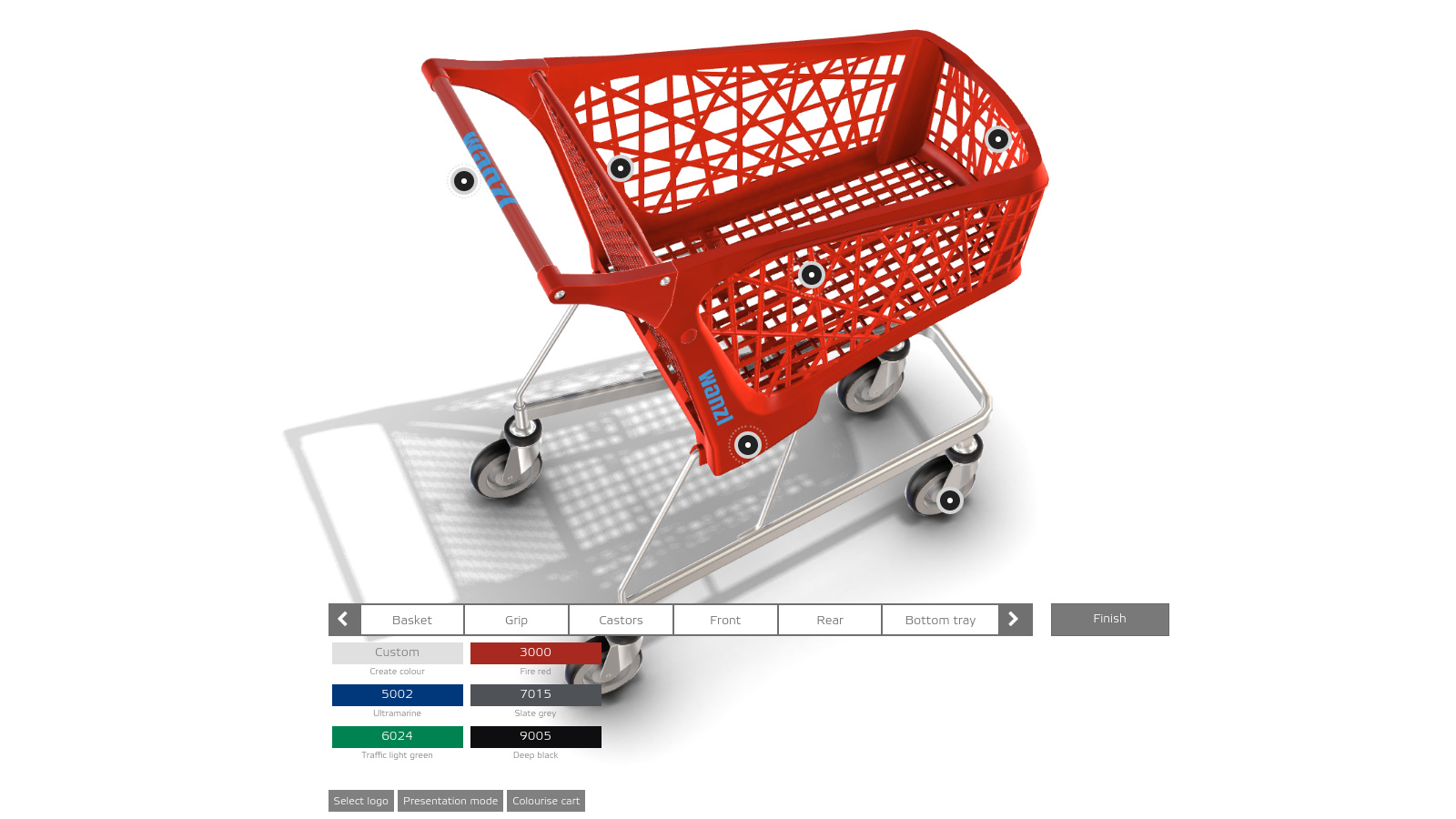 Wanzl's 3D Product Configurator preview 