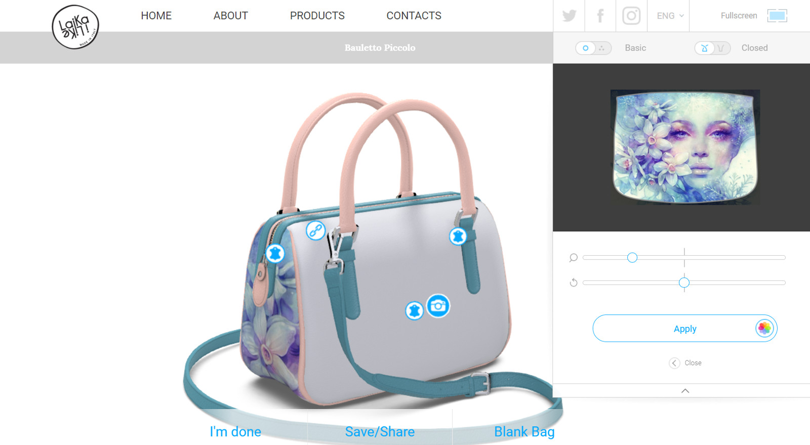 3D-конфигуратор сумок preview 