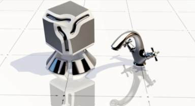 Создание материалов Blend4Web. Игры с отражением